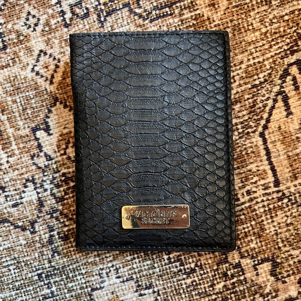 Victoria's Secret Black Passport Wallet